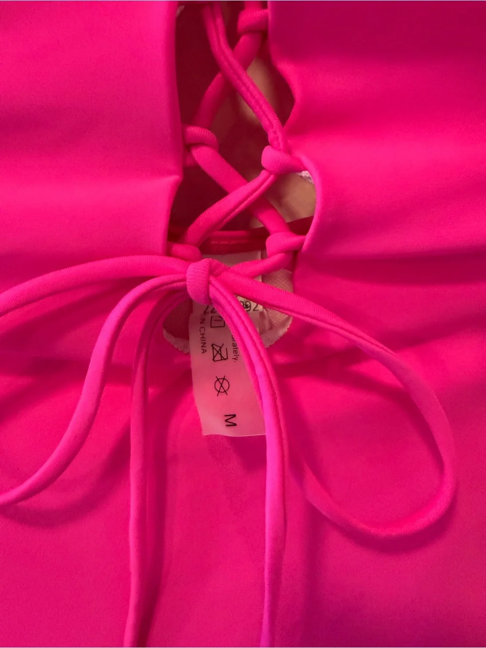 Holipick Neon Pink One Piece Size M NWT #Lux-Swim-C